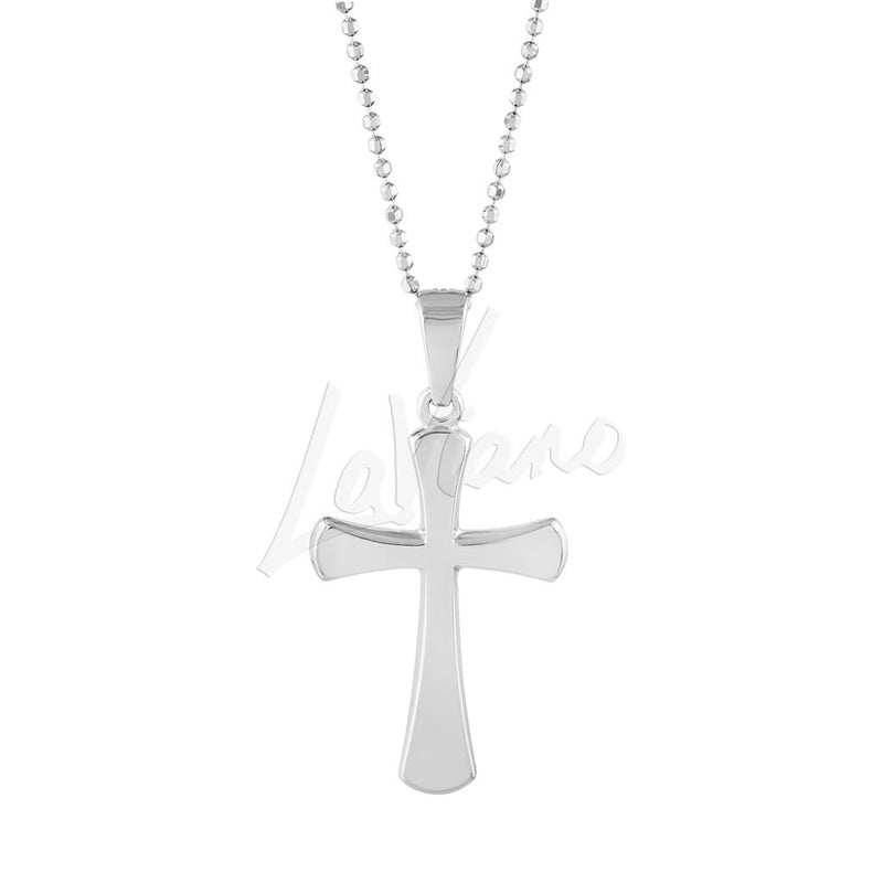 LaViano Fashion 14K White Gold Cross