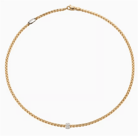 FOPE 18K Two Tone Diamond Necklace