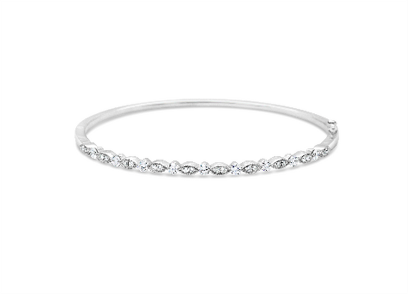 Pe Jay Creations 18K White Gold Diamond Bracelet