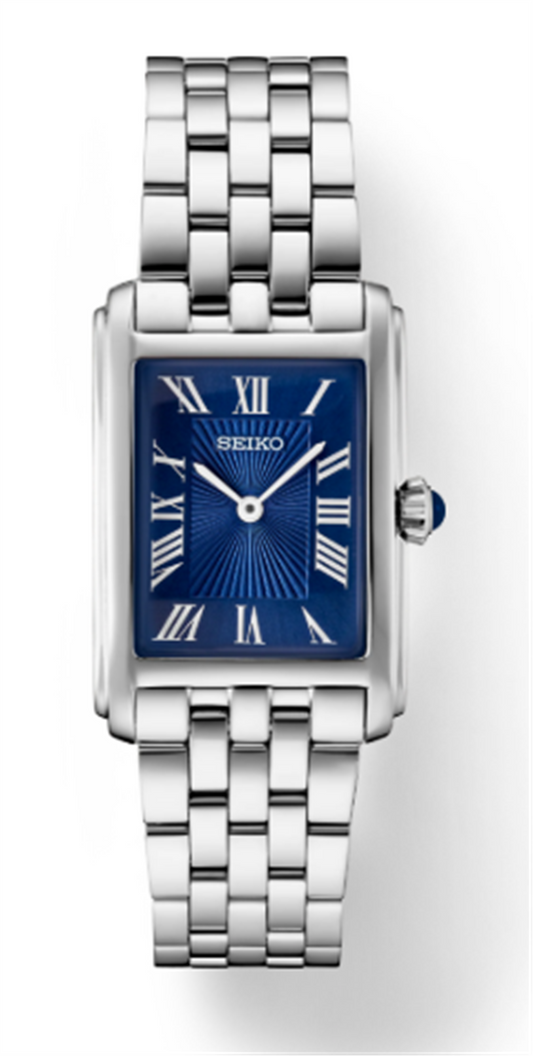 Seiko Essentials - Stainless Steel Blue Dial - SWR085