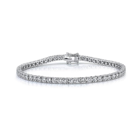 LaViano Fashion 14K White Gold Diamond Bracelet