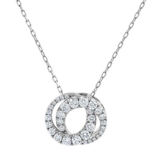 Frederic Sage 14K White Gold Diamond Necklace