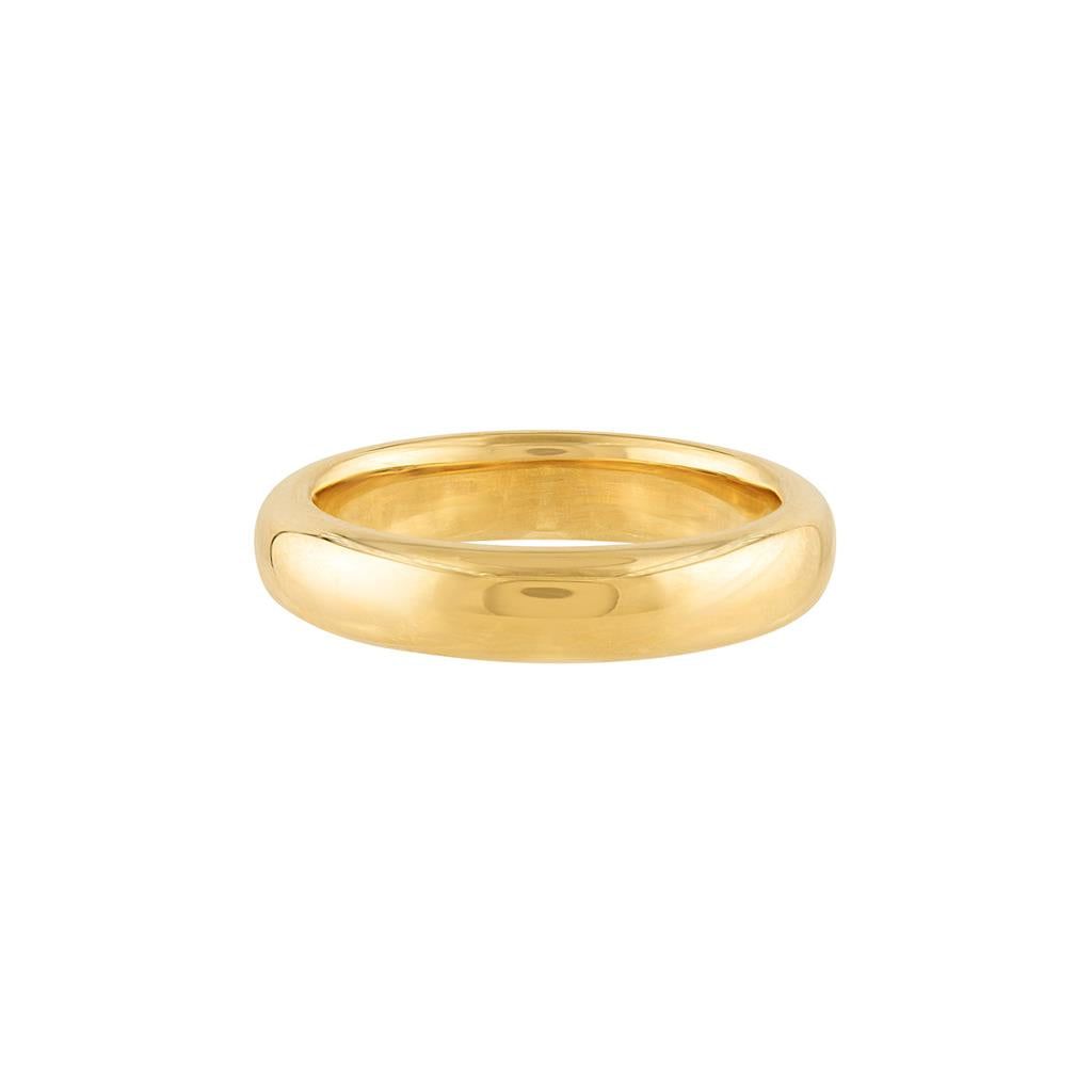 LaViano Fashion 14K Yellow Gold Wedding Band 4MM
