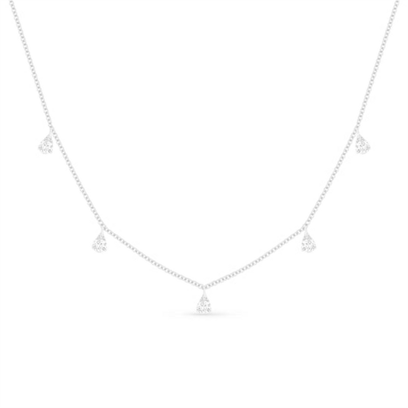 LaViano Fashion 14K White Gold Diamond Necklace