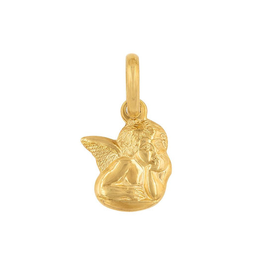 LaViano Fashion 18K Yellow Gold Cherub Charm