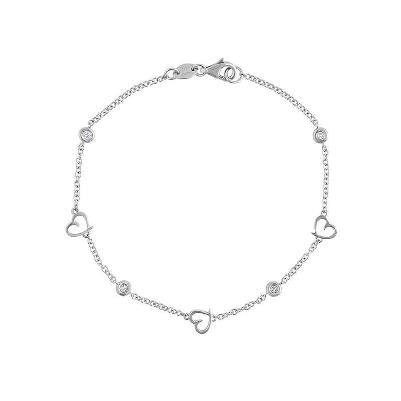 LaViano Fashion 18K White Gold Diamond Bracelet