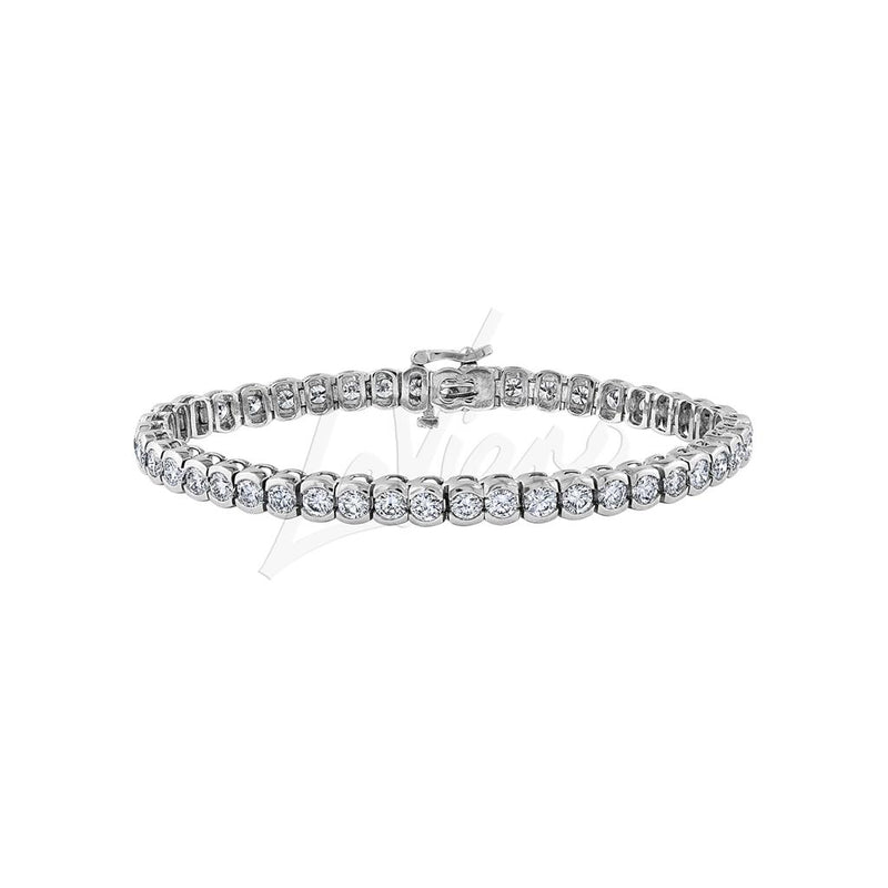 LaViano Fashion 14K White Gold Diamond Bracelet