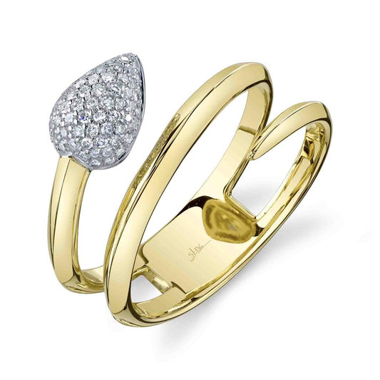 LaViano Fashion 14K Yellow Gold Diamond Ring