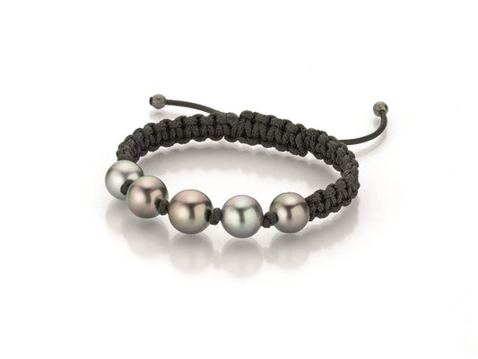 LaViano Fashion Sterling Silver Tahitian Pearl Bracelet