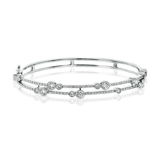 18K White Gold Diamond Bracelet