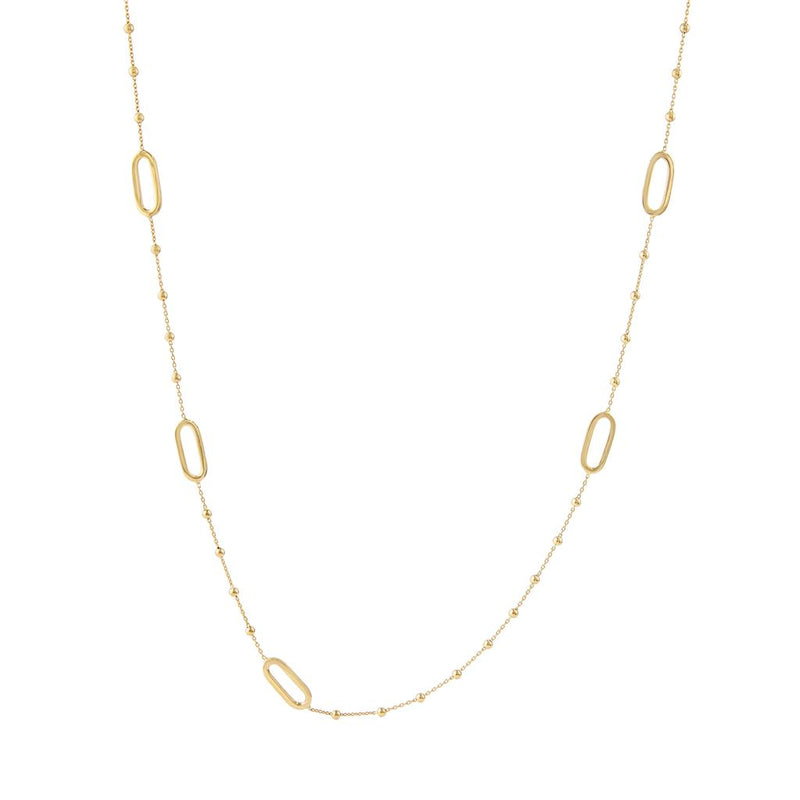 LaViano Fashion 18K Rose Gold Station Necklace