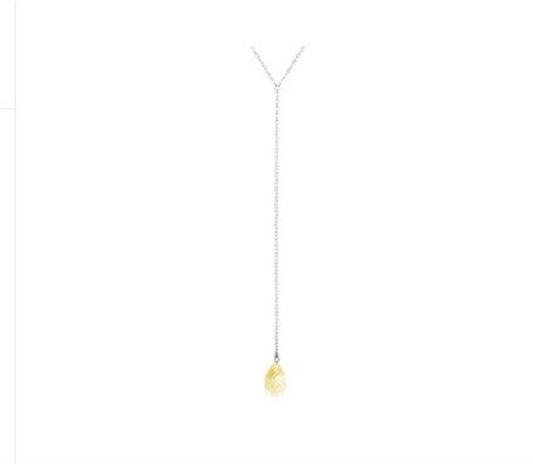 LaViano Fashion Sterling Silver Citrine Necklace