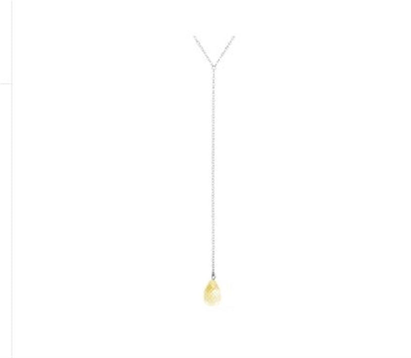 LaViano Fashion Sterling Silver Citrine Necklace