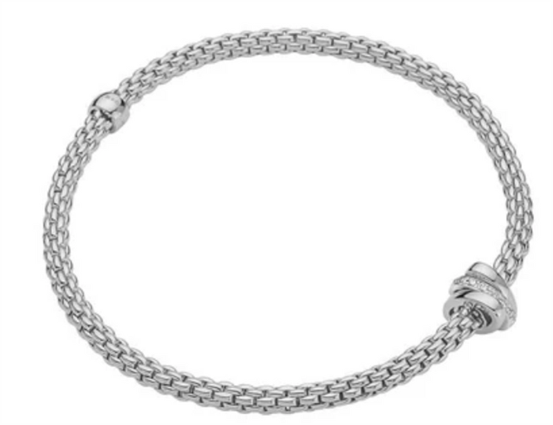 FOPE 18K White Gold Bracelet Diamonds