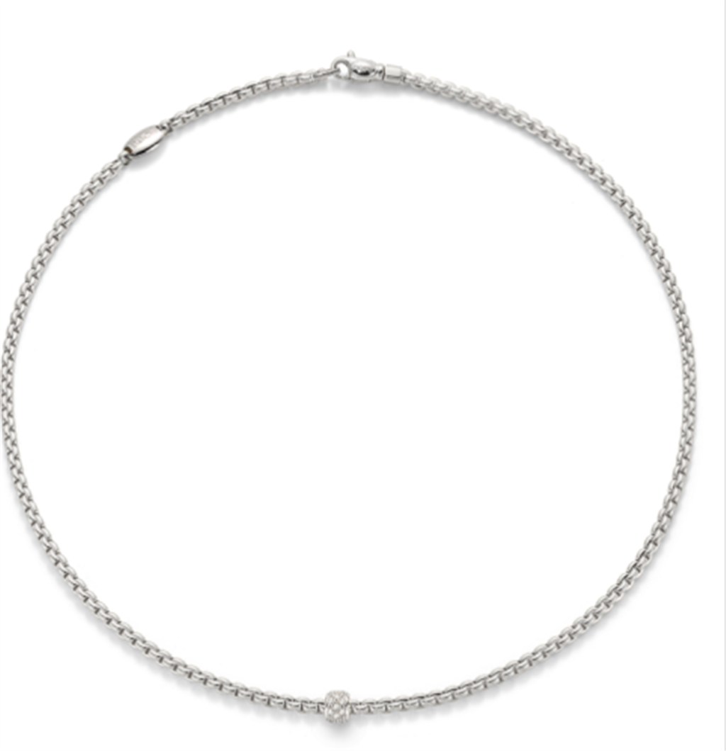 FOPE 18K White Gold Diamond Necklace