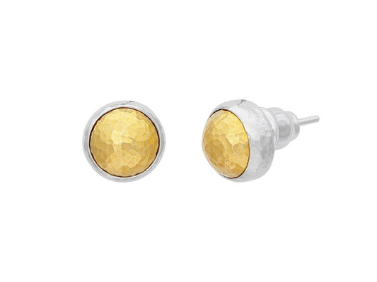 Gurhan Sterling Silver Earrings Layered with 24K Yellow Gold