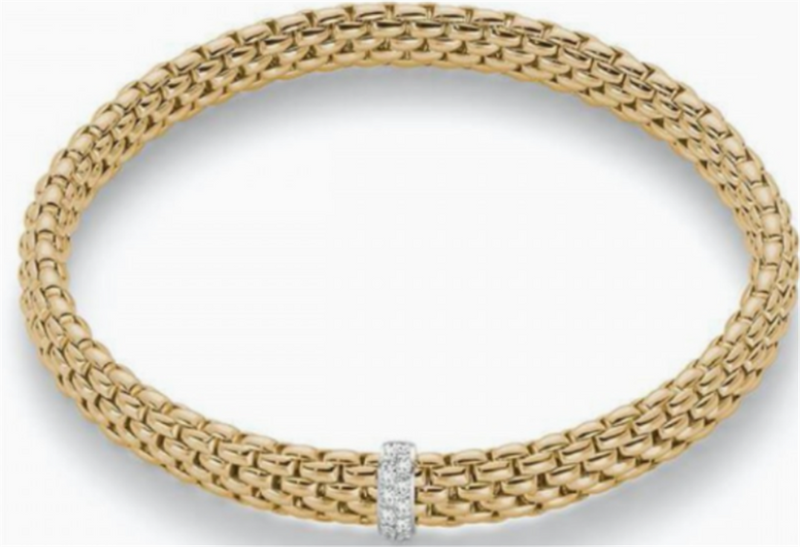 FOPE 18K Yellow Gold  Bracelet Diamonds