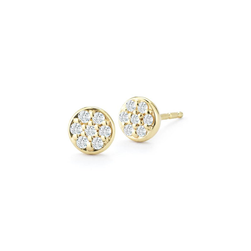 Barbela Design 14K Yellow Gold Diamond Earrings