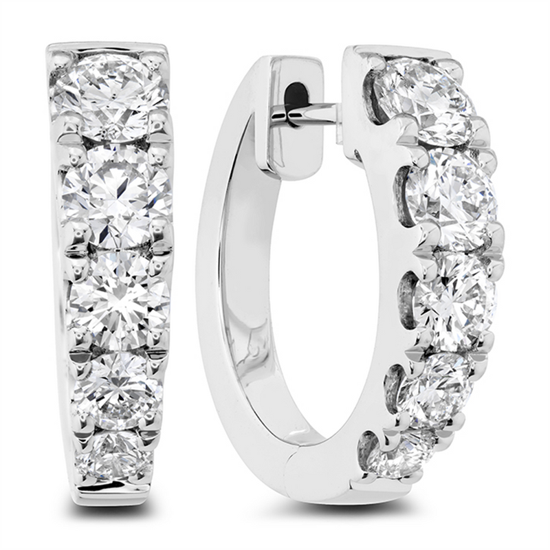 LaViano Fashion 18K White Gold Diamond Earrings