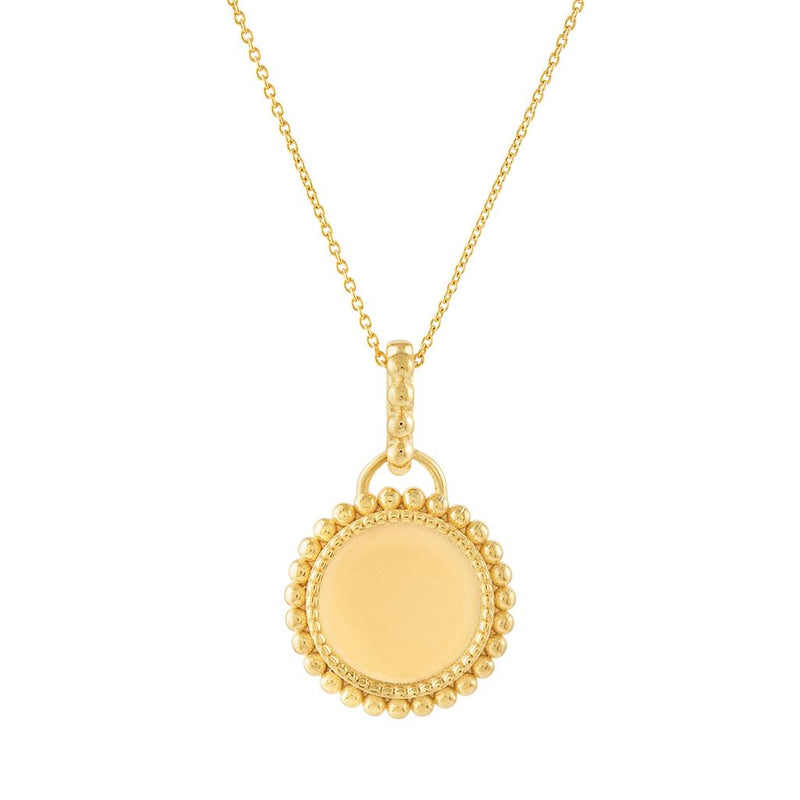 LaViano Fashion 14K Yellow Gold Engravable Pendant