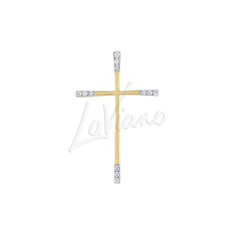 LaViano Fashion 14K Yellow Gold Cross