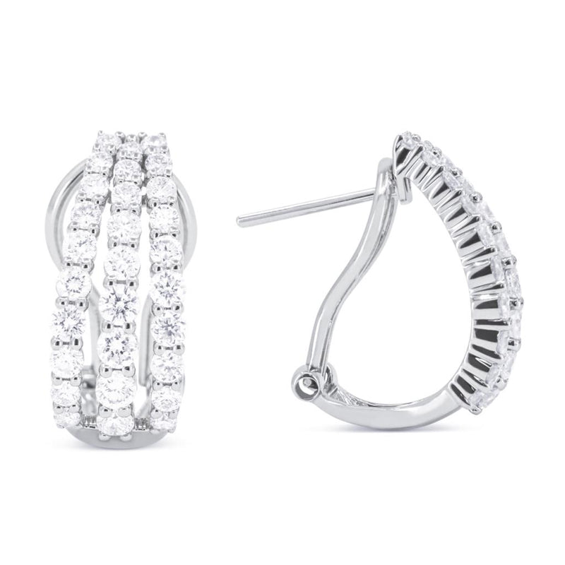 LaViano Fashion 14K White Gold Diamond Earrings 58