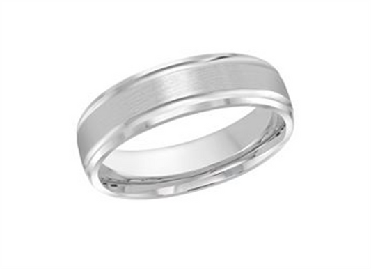 LaViano Fashion 14K White Gold Wedding Band 6MM Size 10
