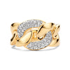 Tirisi Amsterdam Grumetta 18K Yellow Gold Diamond Chain Ring