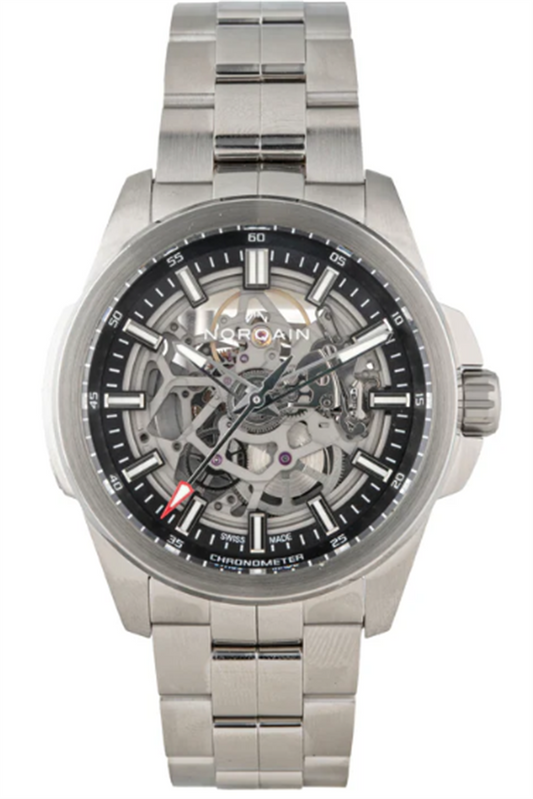 Norqain INDEPENDENCE SKELETON  ON STAINLESS STEEL BRACELET    N3000.07S01.B01.R01
