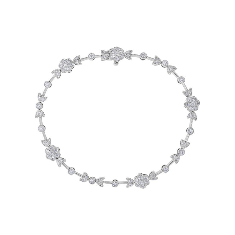 LaViano Fashion  18K White Gold Diamond Bracelet