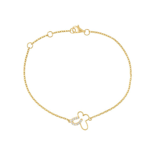LaViano Fashion 14K Yellow Gold Diamond Bracelet