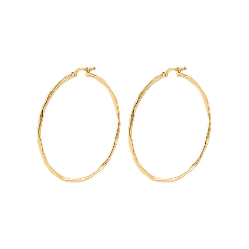 LaViano Fashion 14K Yellow Gold Hoop Earrings