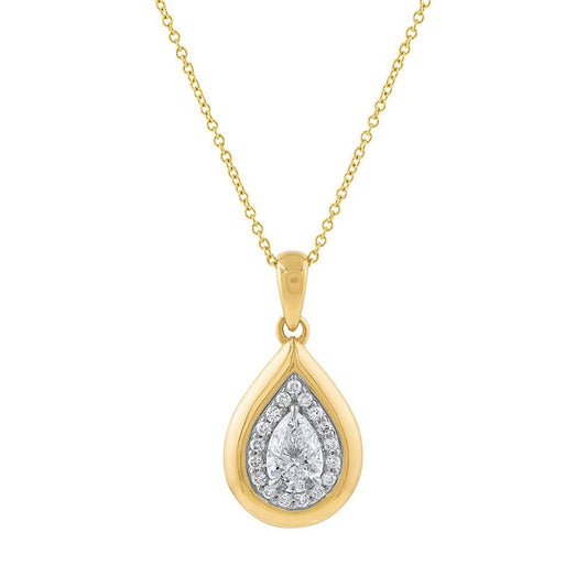LaViano Fashion 18K Yellow Gold Diamond Pendant
