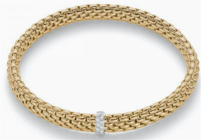 FOPE 18K Yellow Gold Round Flex It Bracelet