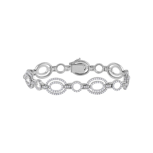 LaViano Fashion 18K White Gold Diamond Bracelet
