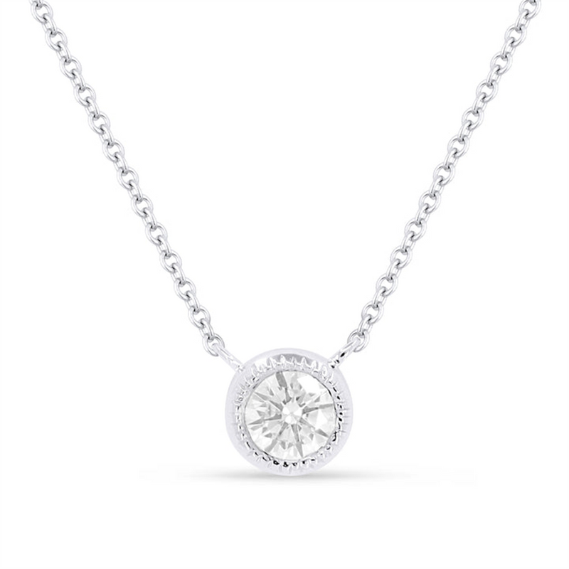 LaViano Fashion 14K White Gold Diamond Necklace