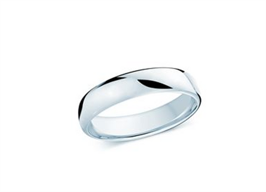 LaViano Fashion Platinum Wedding Band 5MM Size 10