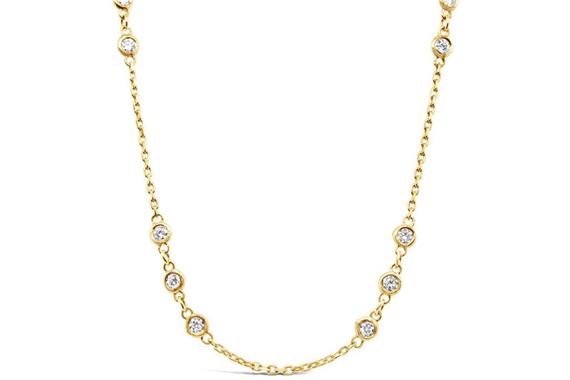 LaViano Fashion 14K Yellow Gold Diamond Necklace