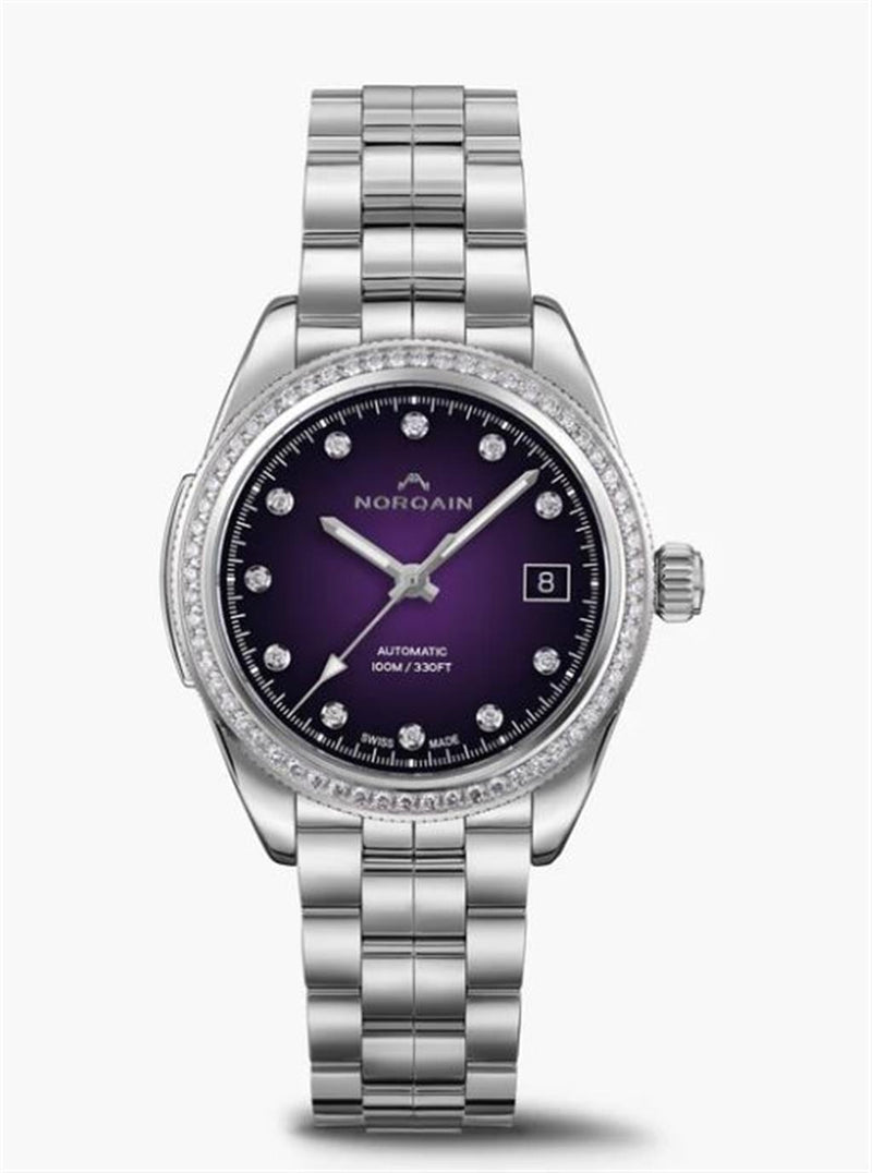 Norqain Adventure Sport Lady 37MM Auto Diamond Bezel Purple Gradient Diamond Dia N1800DLA/P181/182S