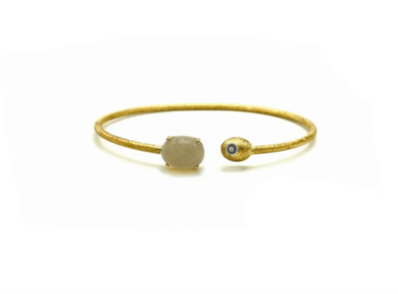 Nanis 18K Yellow Gold Rutilated Quartz Bracelet