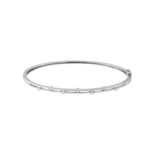 LaViano Fashion 14K White Gold Diamond Bracelet