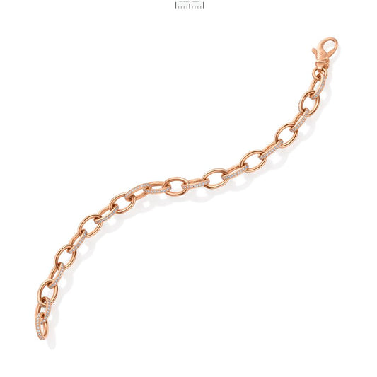 LaViano Fashion 18K Rose Gold Diamond Bracelet