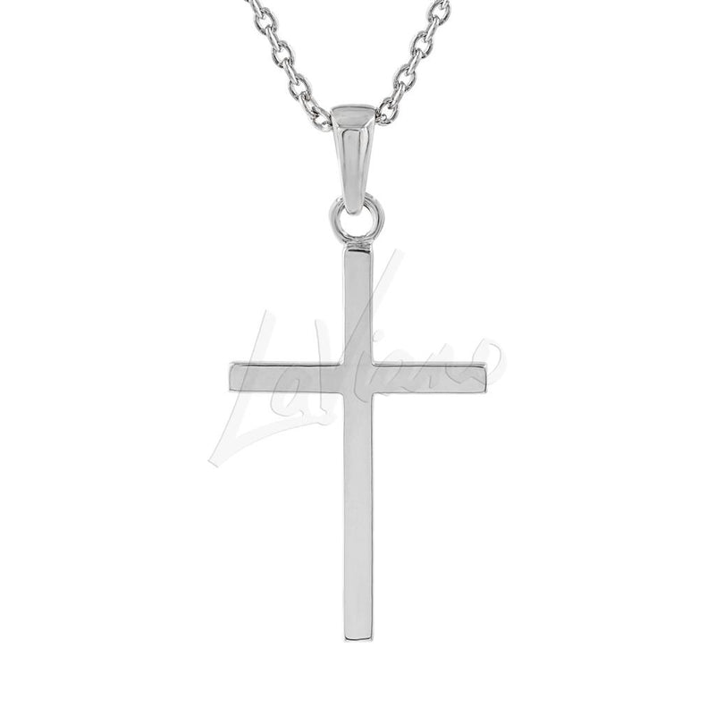 LaViano Fashion 14K White Gold Cross