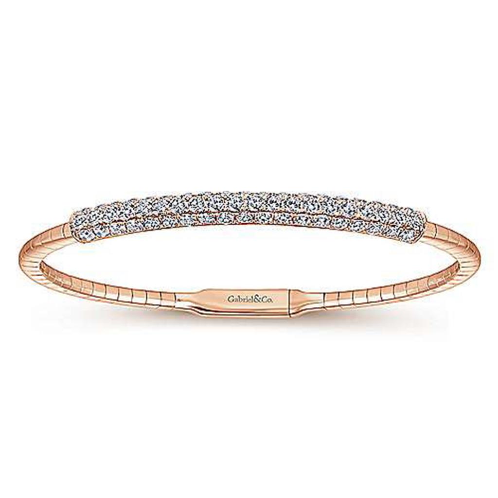 LaViano Fashion 14K Rose Gold Diamond Bracelet