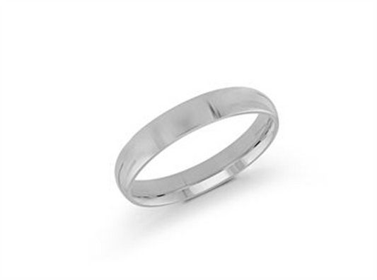 LaViano Fashion Platinum Wedding Band 4MM Size 10
