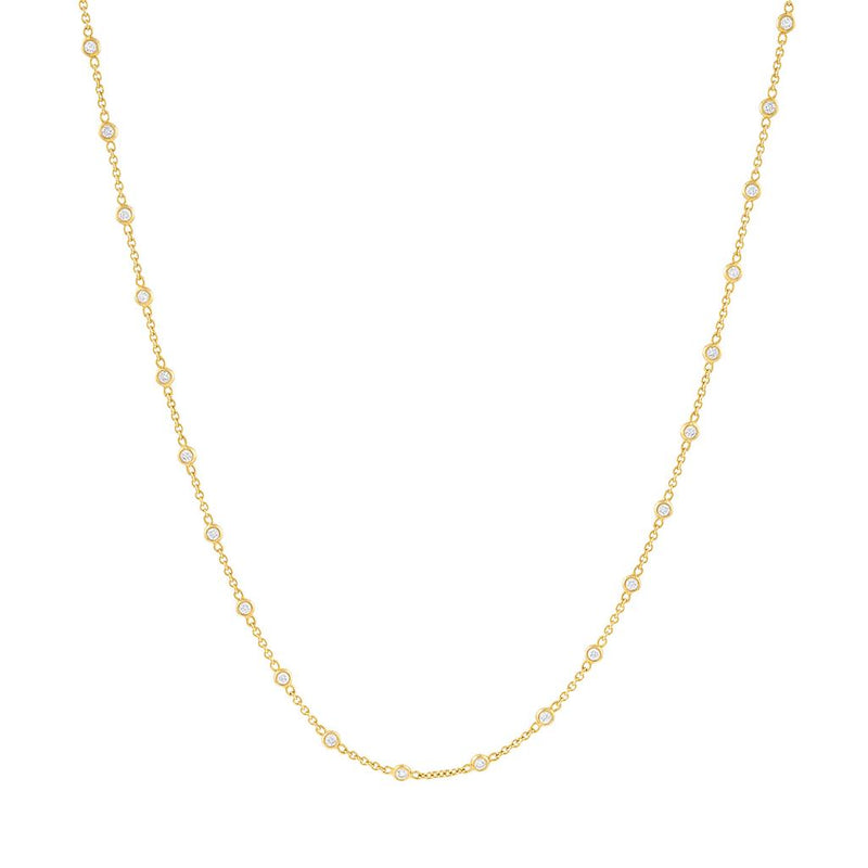 LaViano Fashion 18K Yellow Gold Diamond Necklace