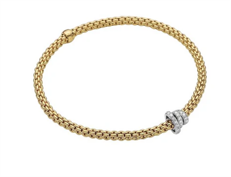 FOPE 18K Two Tone Diamond Bracelet