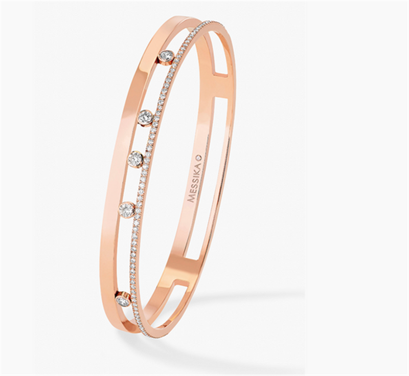 Messika 18K Rose Gold Diamond Move Romane Bracelet