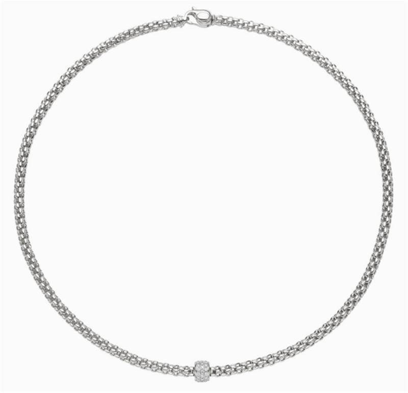 FOPE 18K White Gold Diamond Necklace