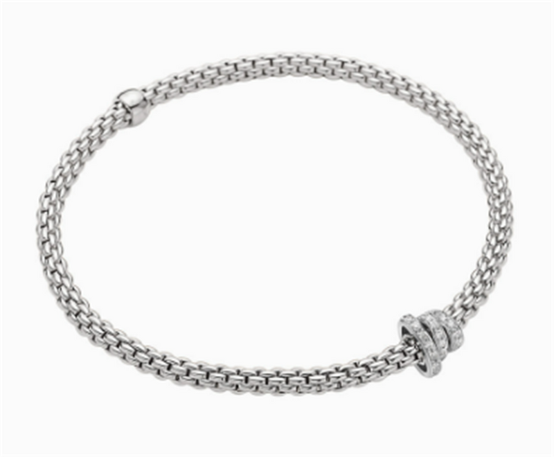 FOPE 18K White Gold Bracelet Diamonds